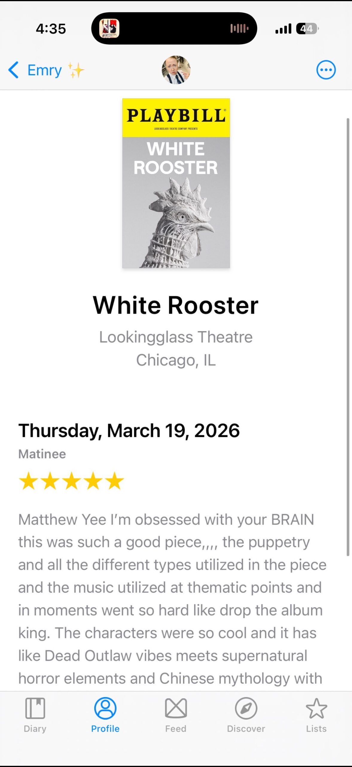 Screenshot of the Mezzanine App